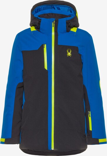 SPYDER Skijacke 'Whistler' in blau / neongelb / schwarz, Produktansicht