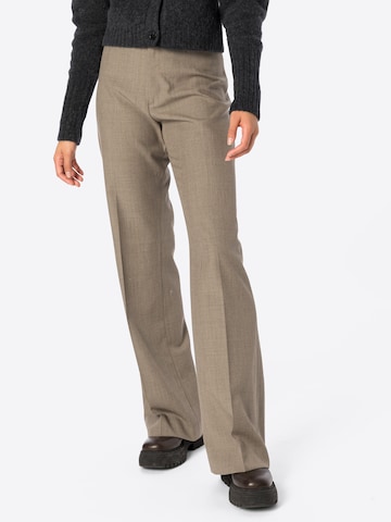 HOPE Regular Pleated Pants 'ASPECT' in Beige: front