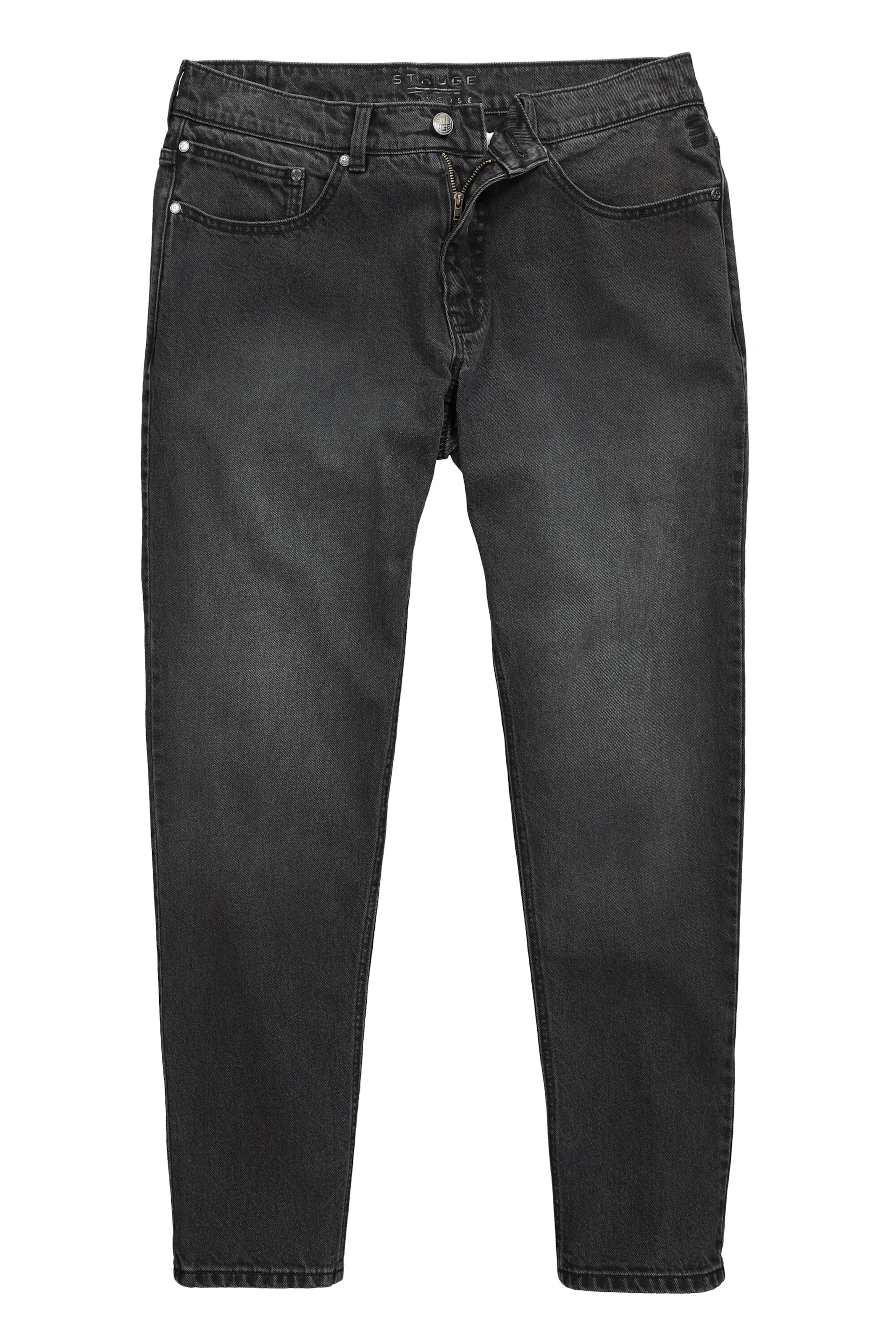 STHUGE Tapered Jeans in Black: front