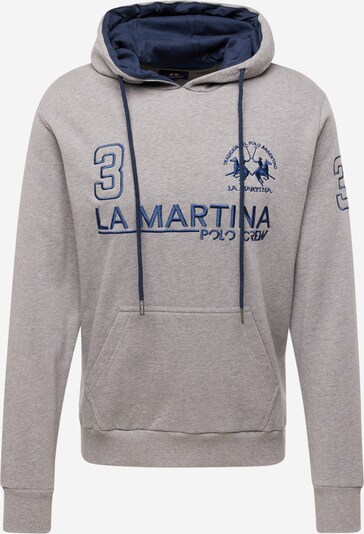 La Martina Sweater majica u morsko plava / siva melange, Pregled proizvoda