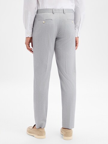 Finshley & Harding London Slimfit Pantalon in Grijs