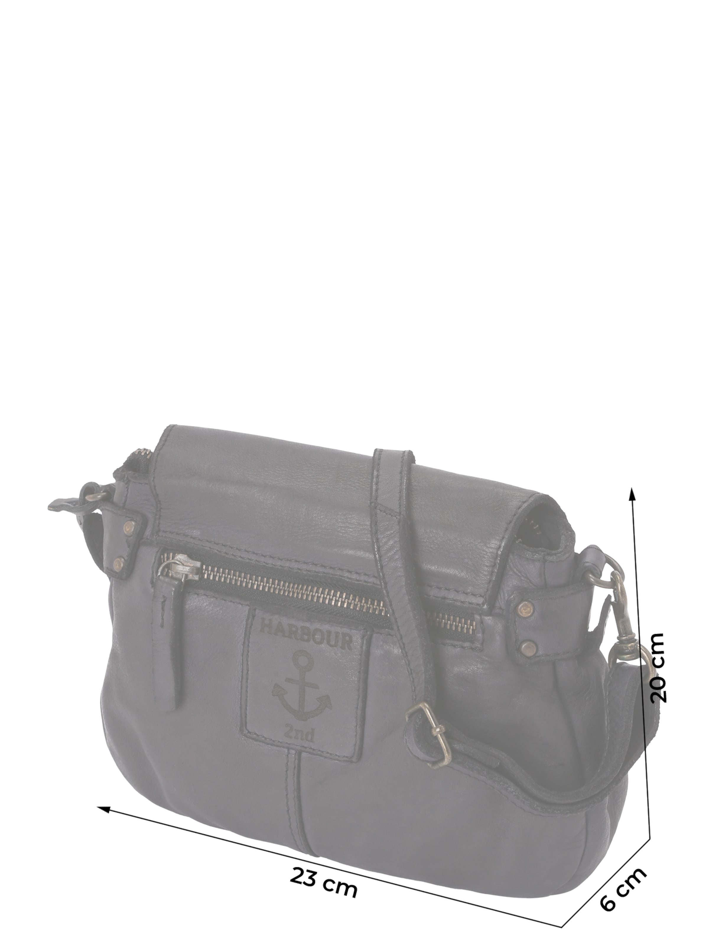 Harbour 2nd Umhängetasche 'Anchor Love Lilou' in Schwarz