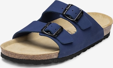 VITAFORM Mules in Blue: front