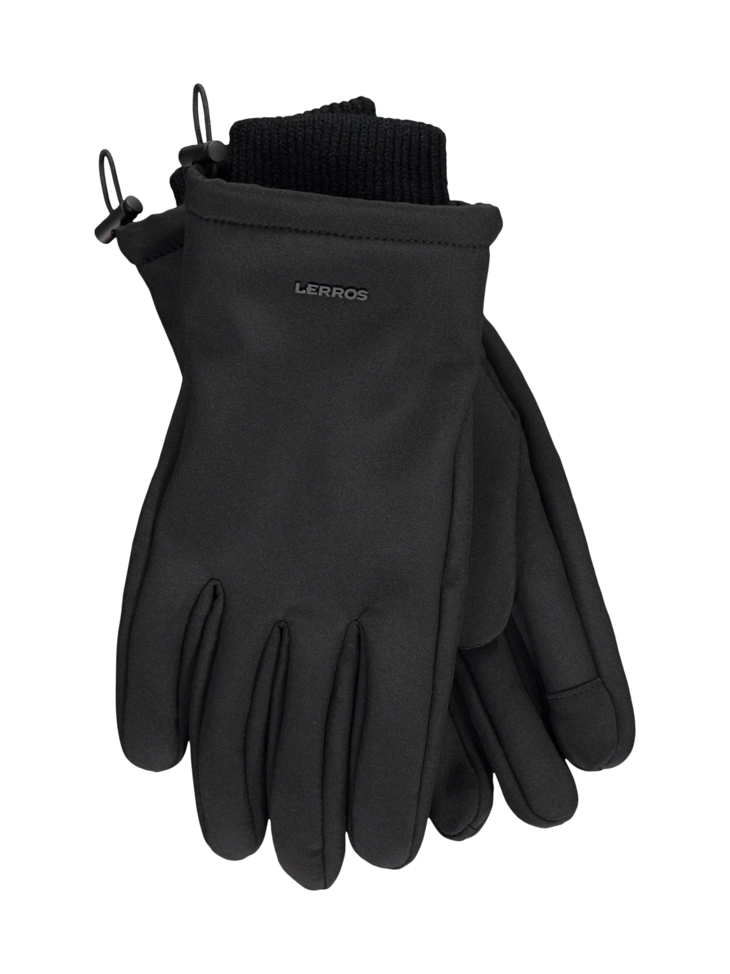 LERROS Full finger gloves in Black: front