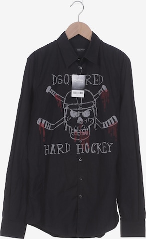 DSQUARED2 Button Up Shirt in XS in Black: front