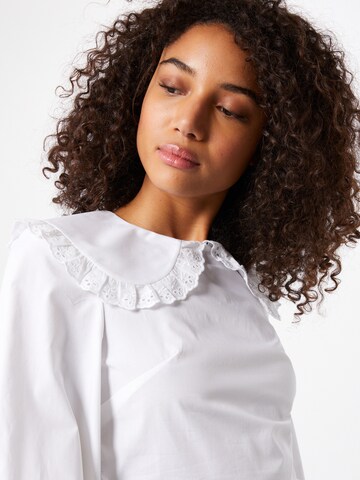 Miss Selfridge - Blusa 'Poplin' em branco