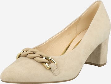 GABOR - Zapatos con plataforma en beige: frente