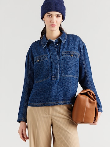 Munthe - Blusa 'RUXA' em azul: frente