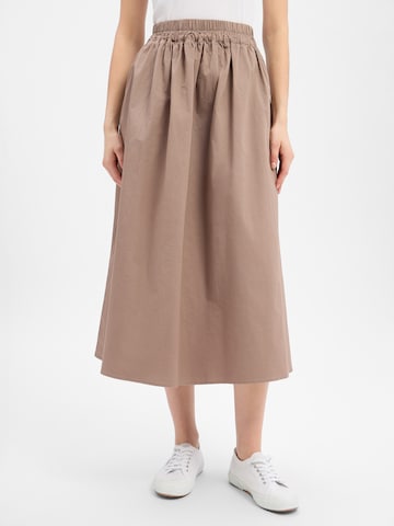 Marie Lund Rok in Beige: voorkant