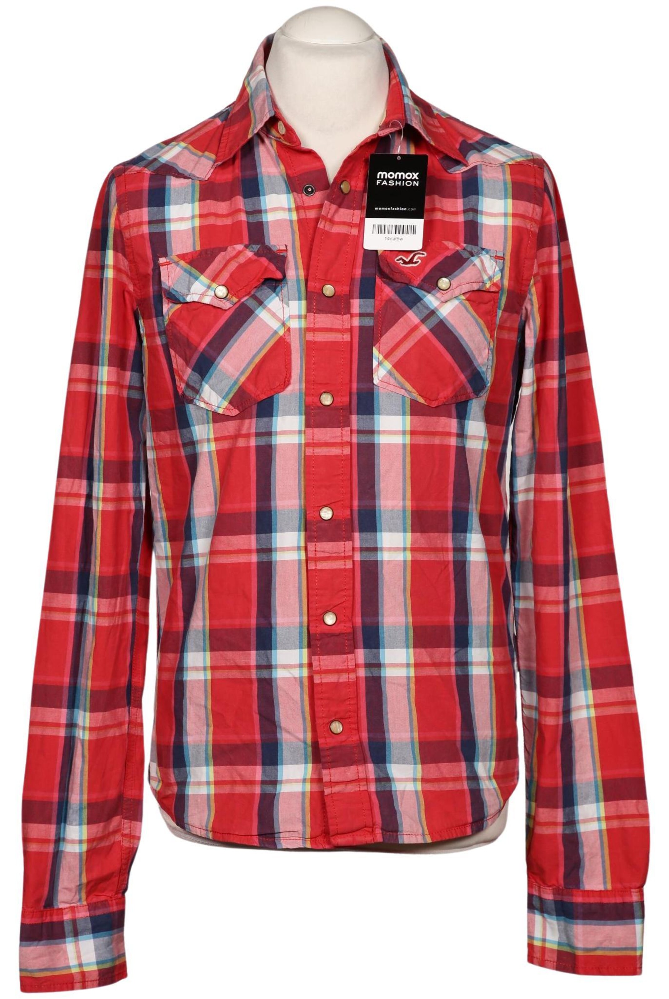 HOLLISTER Button Up Shirt in M in Red: front