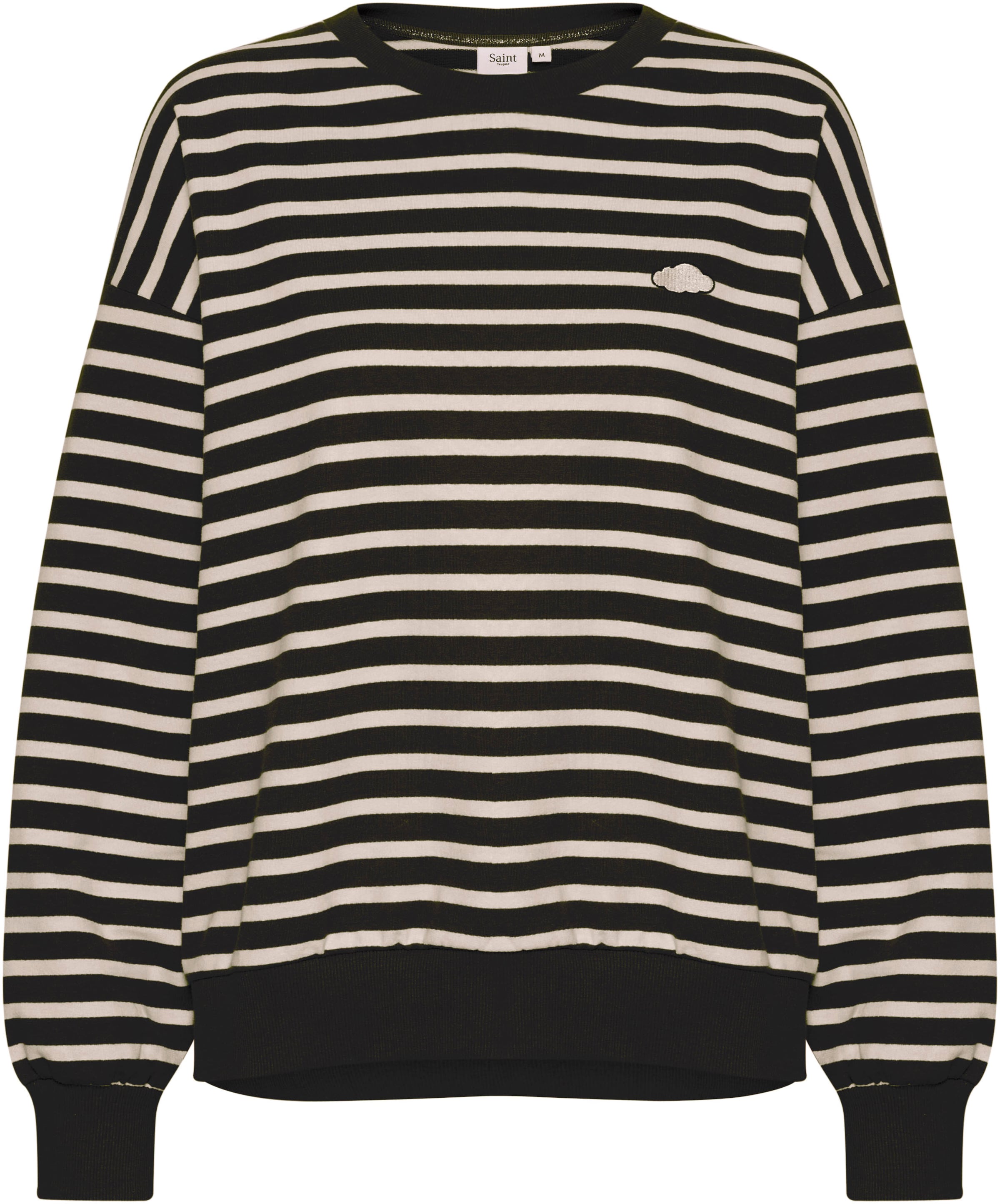 SAINT TROPEZ Sweatshirt in Black: front