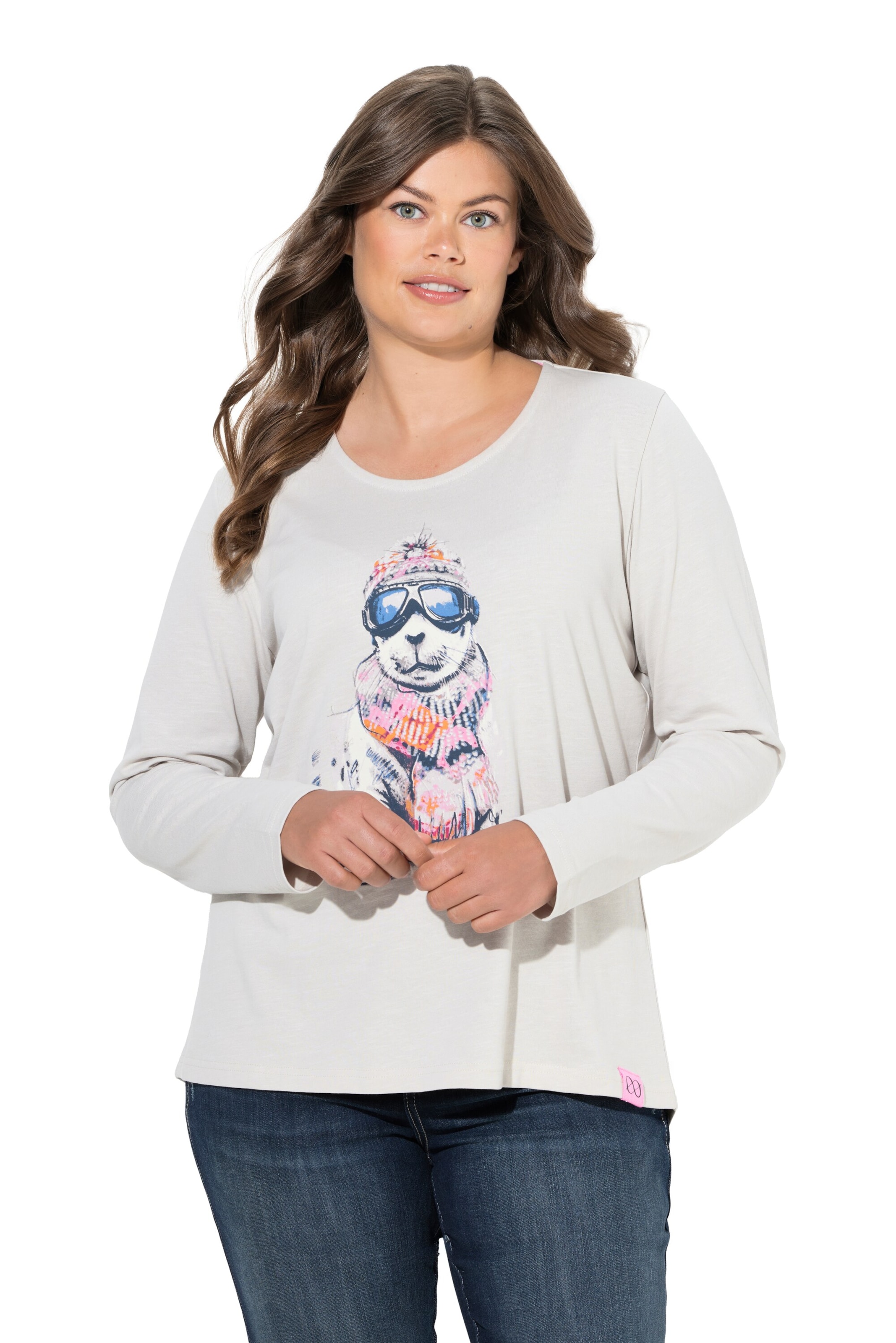 LAURASØN Shirt in Grijs: voorkant