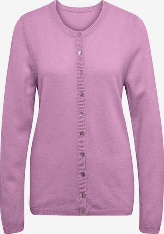 Goldner Strickjacke in Lila: Vorderseite