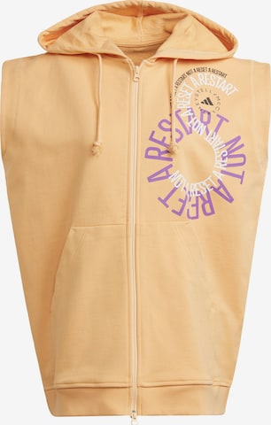 Veste de survêtement 'Sleeveless' ADIDAS BY STELLA MCCARTNEY en jaune : devant