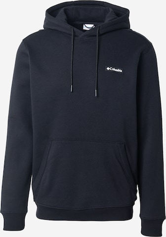 COLUMBIASportska sweater majica 'Meridian Creek' - crna boja: prednji dio
