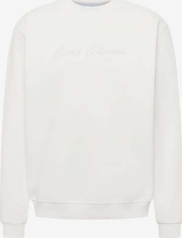 Carlo Colucci Sweatshirt in Wit: voorkant