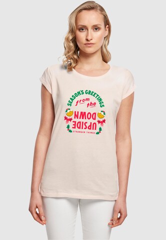 ABSOLUTE CULT Shirt ' Stranger Things' in Pink: front