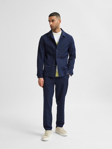 SELECTED HOMME Regular fit Klederdrachtjas in Blauw