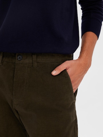 Regular Pantalon 'Miles' SELECTED HOMME en vert