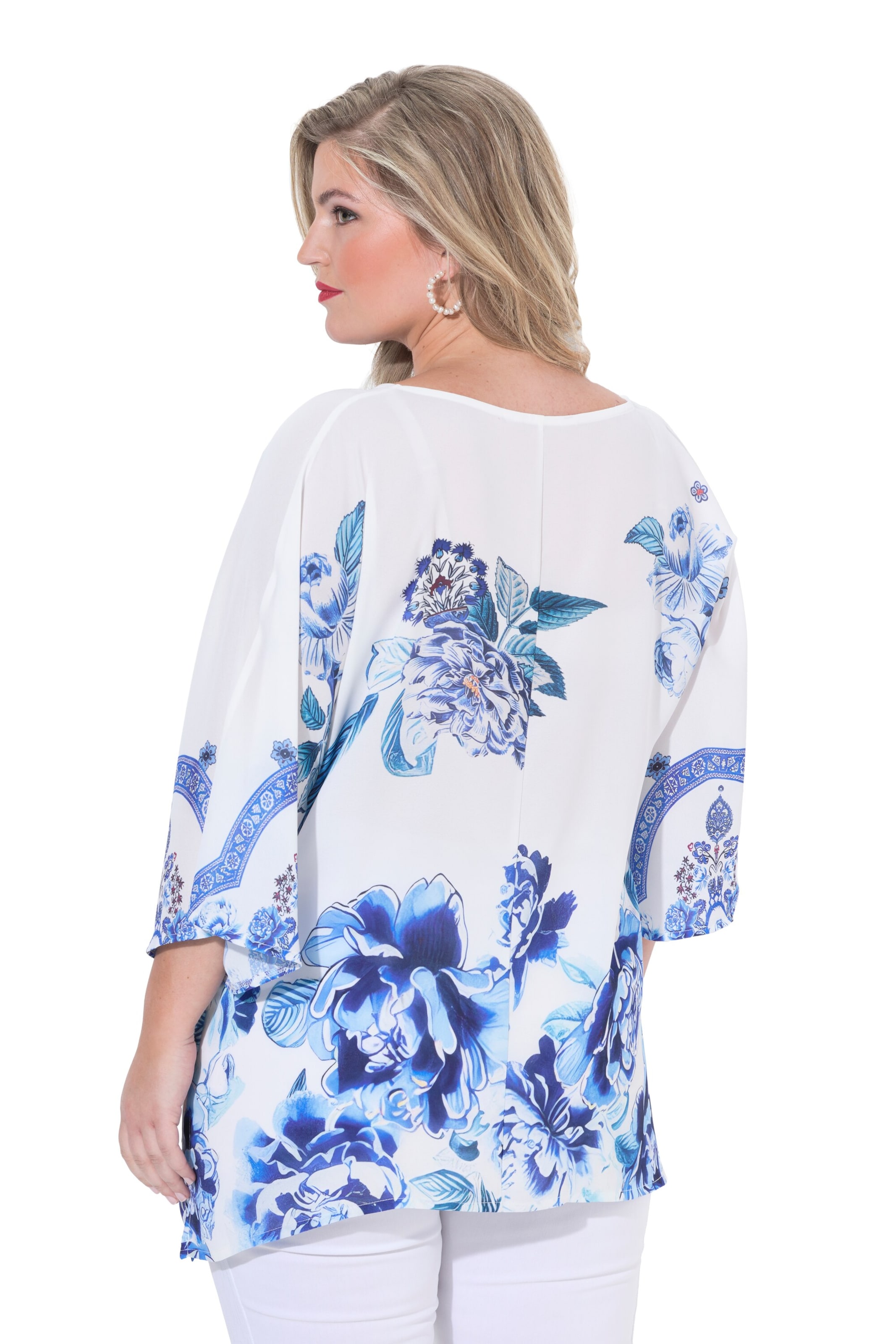 MIAMODA Blouse in White