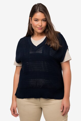 Ulla Popken Pullover  (GOTS) in Blau: predná strana