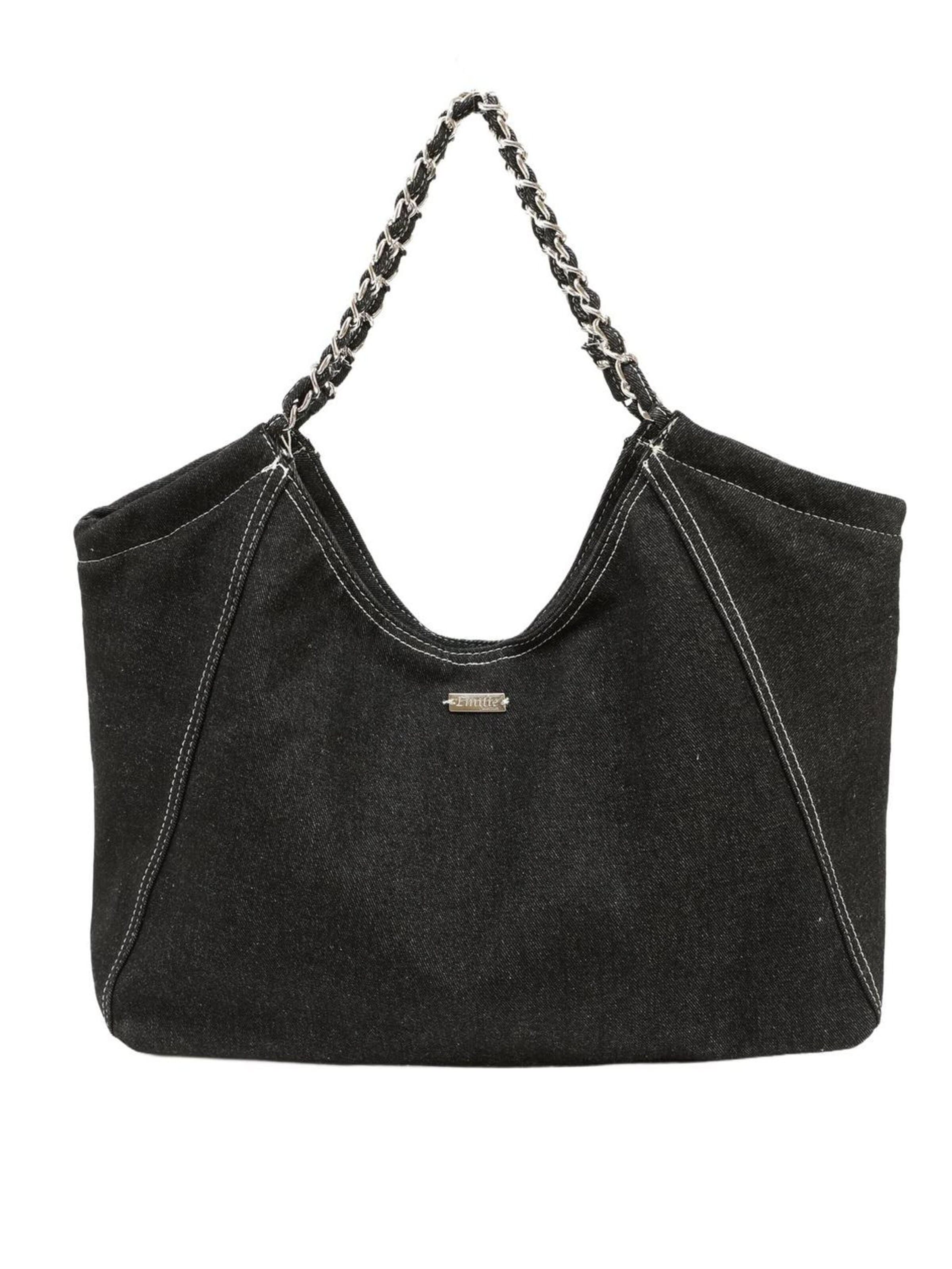 Shopper di Emilie collection in nero: frontale