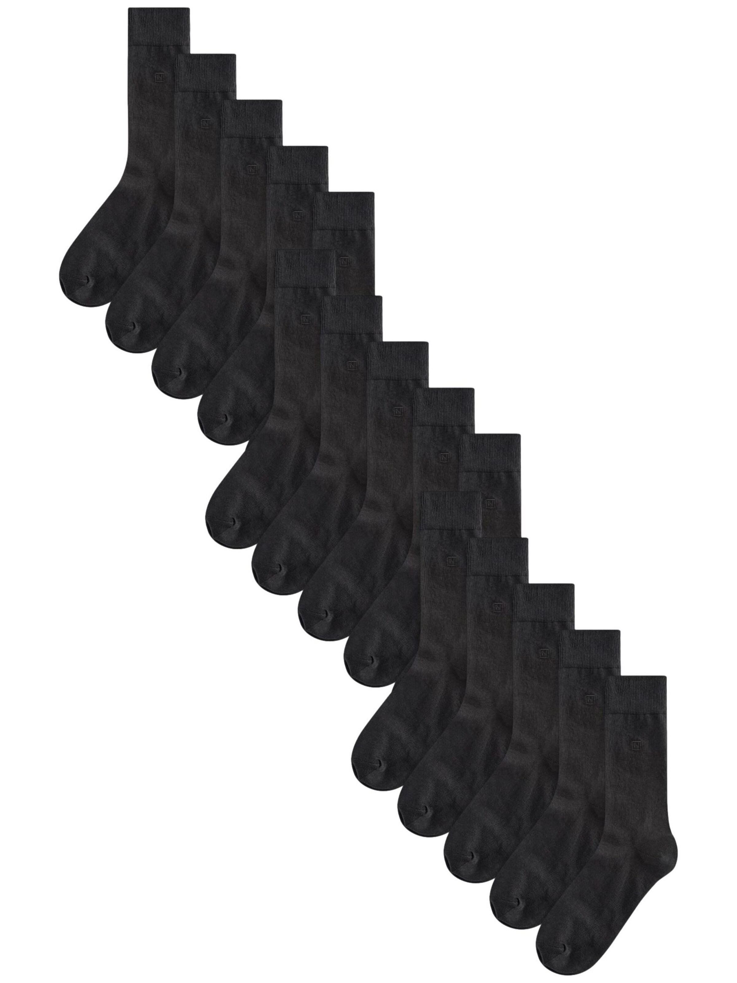 Next Къси чорапи в черно: отпред