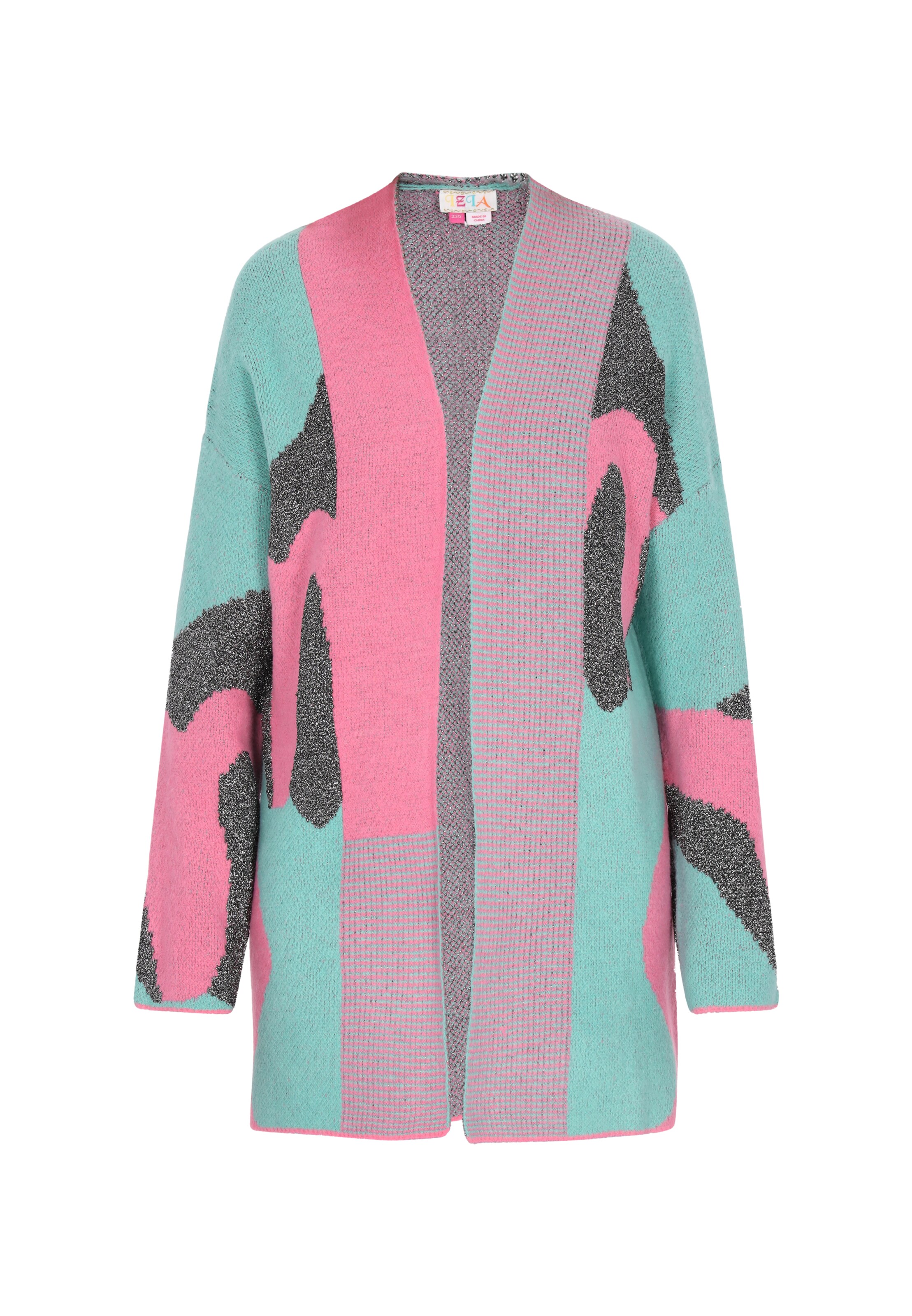 Cardigan IZIA en rose : devant