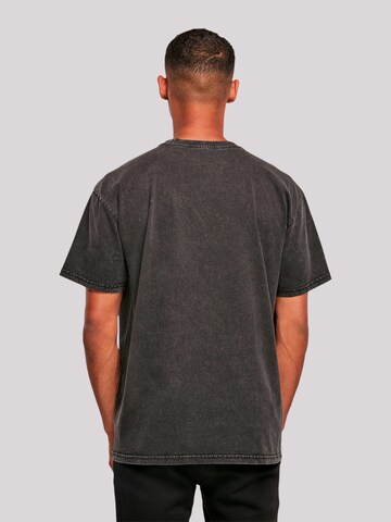 T-Shirt 'Kiss Neon Band' F4NT4STIC en noir