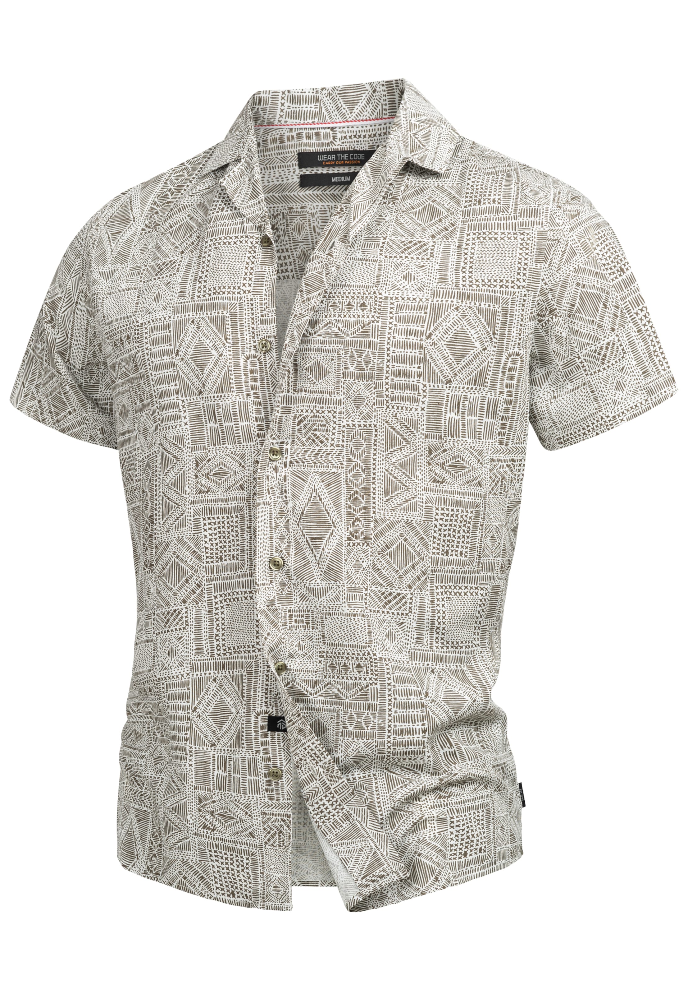 INDICODE JEANS Hemd 'Frey' in Grau: Vorderseite