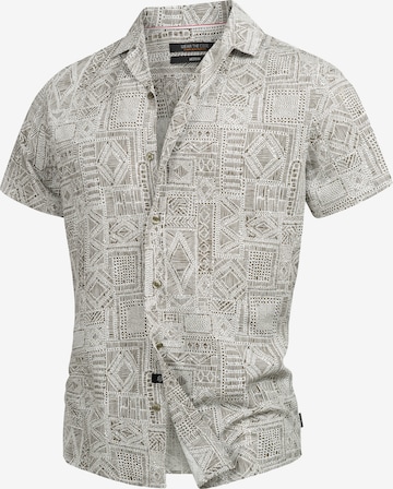 INDICODE JEANS Hemd 'Frey' in Grau: Vorderseite