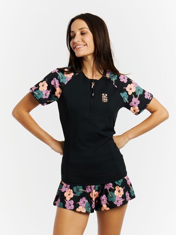 PROTEST Performance Shirt 'PRTNautic' in Black: front