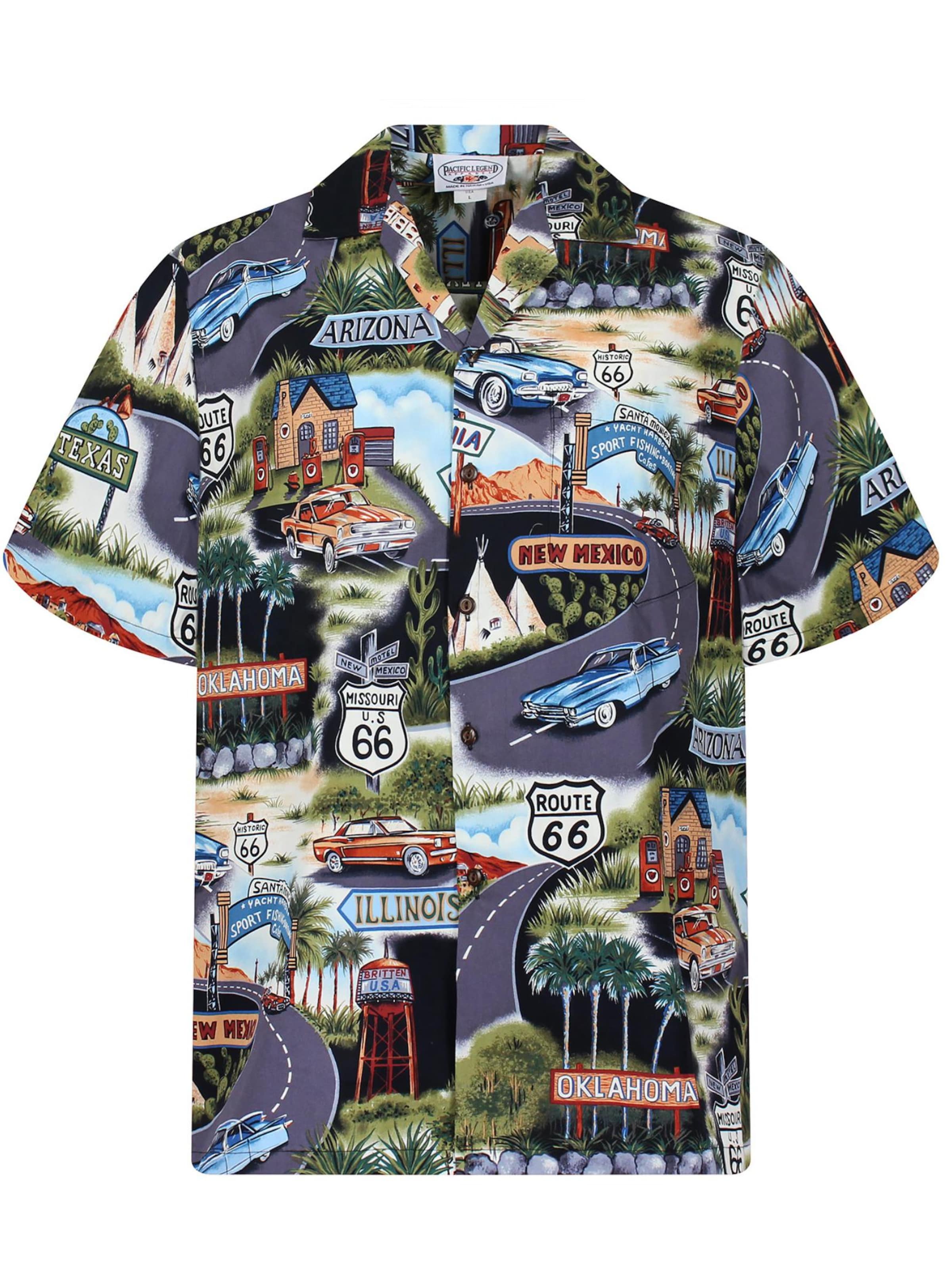 Pacific Legend Regular Fit Hemd 'Breite Straße'‌‌‌‌‌‌‌‌ in Grau: Vorderseite