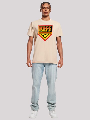 F4NT4STIC Shirt 'Kiss Army Logo' in Beige