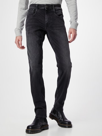 REPLAY Regular Jeans in Schwarz: predná strana