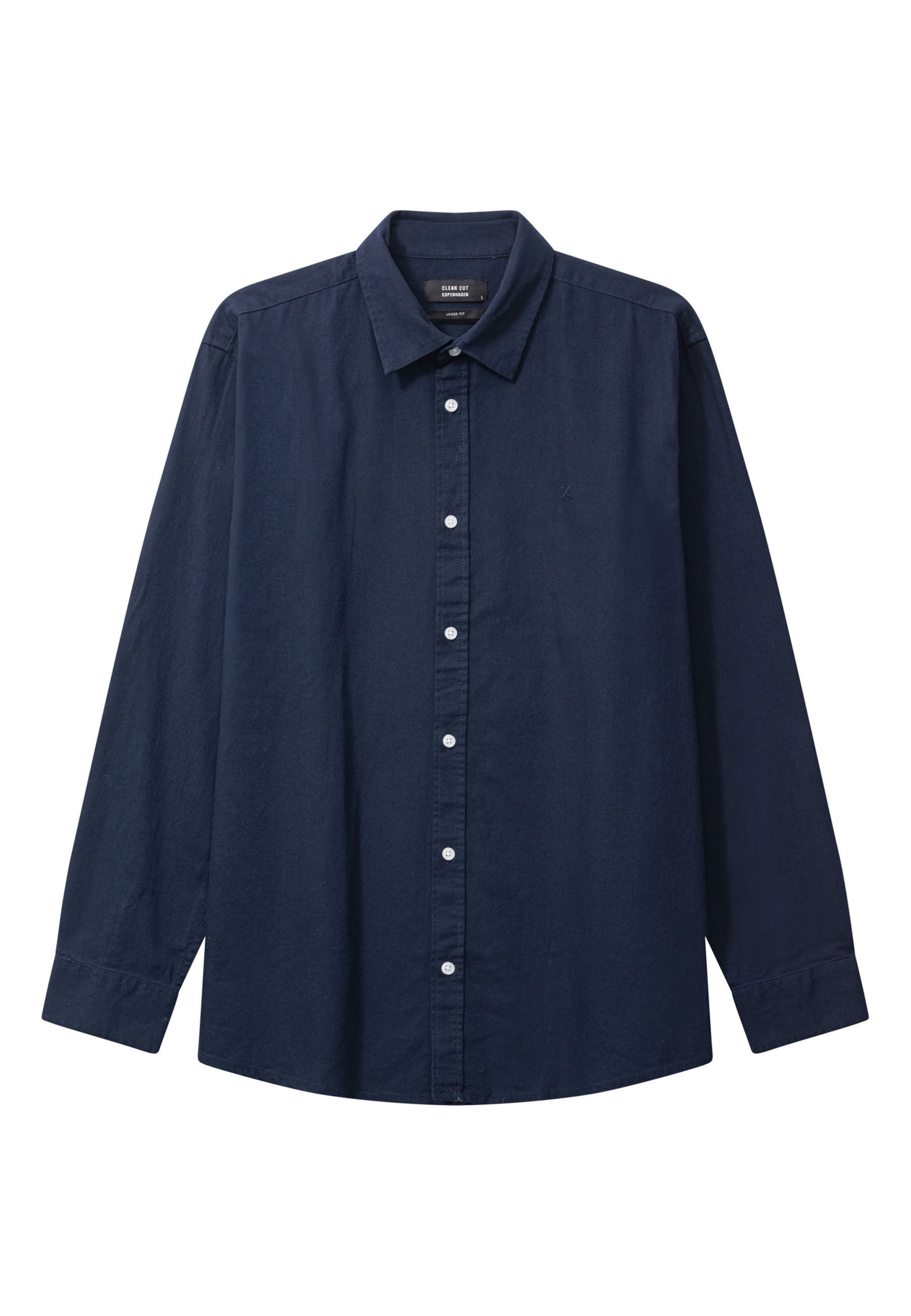Clean Cut Copenhagen Regular fit Overhemd 'Luca' in Blauw: voorkant