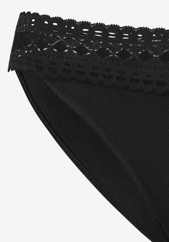 LASCANA Slip 'Jazz' in Schwarz