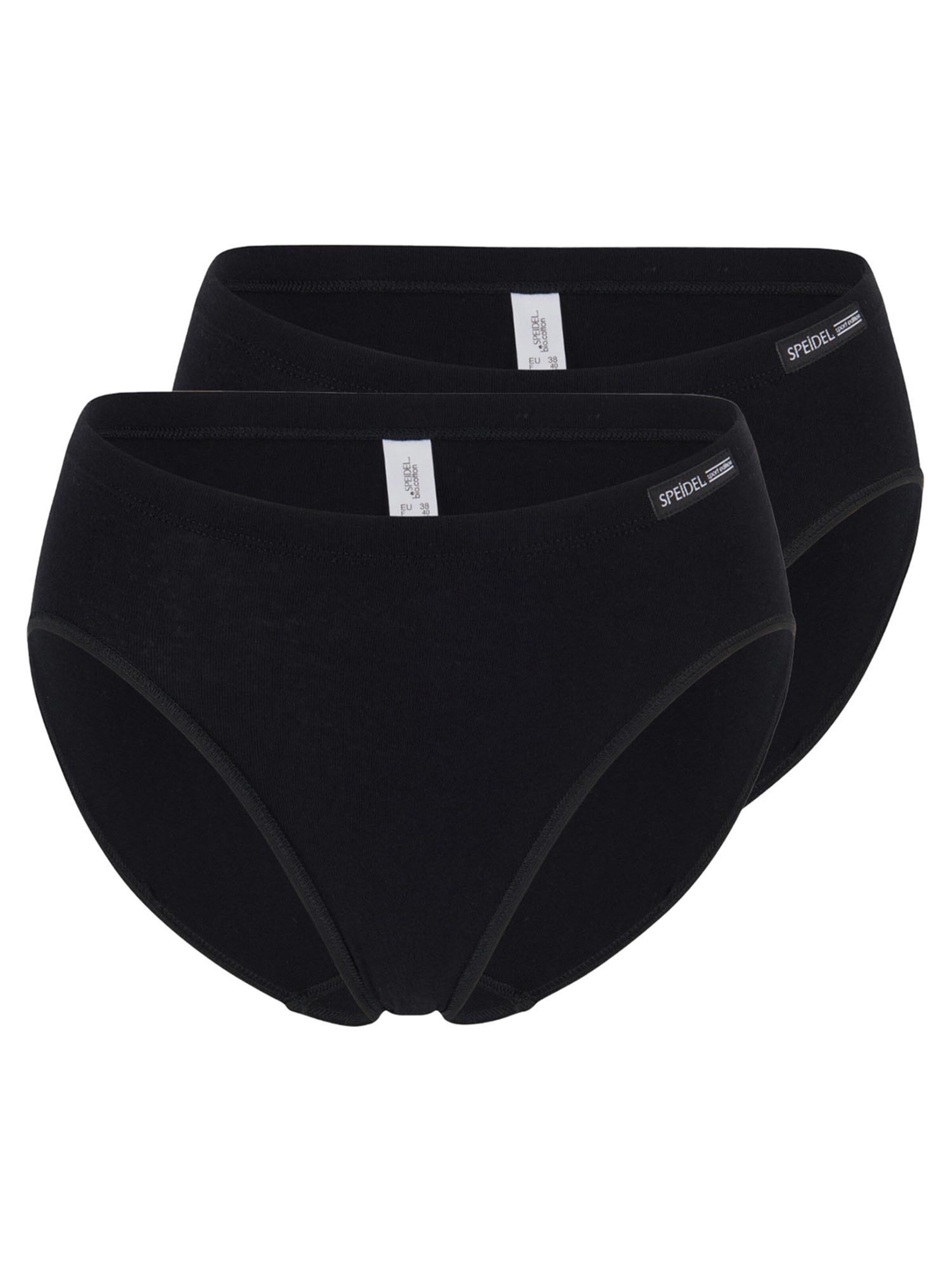 SPEIDEL Slip 'bio.cotton Sport Edition'‌‌‌‌‌‌‌‌‌ in Schwarz: Vorderseite