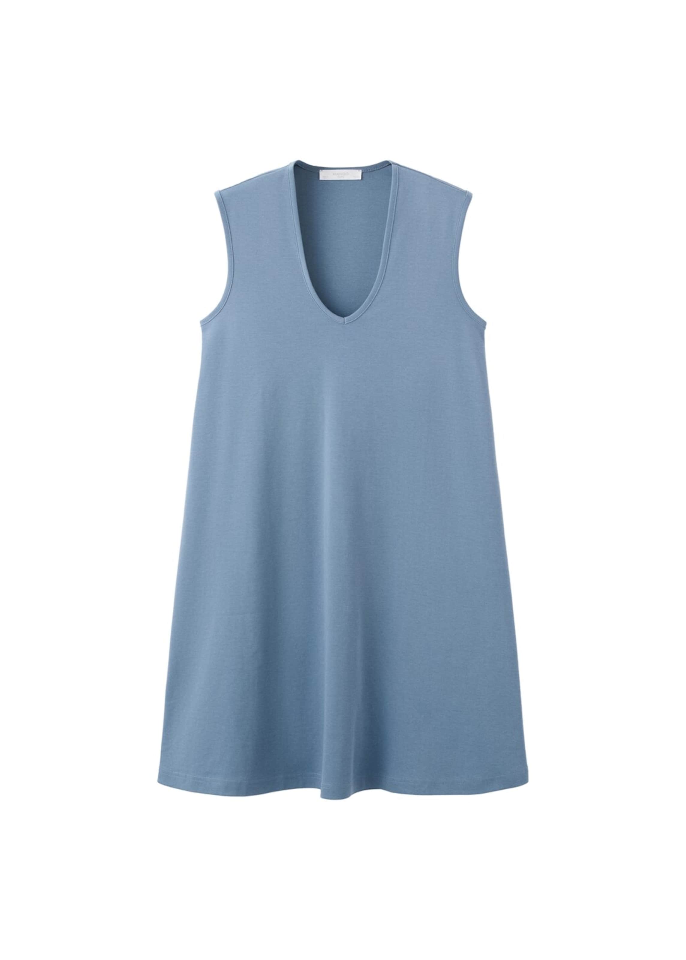 MANGO Nachthemd 'Mawin' in Blau: Vorderseite