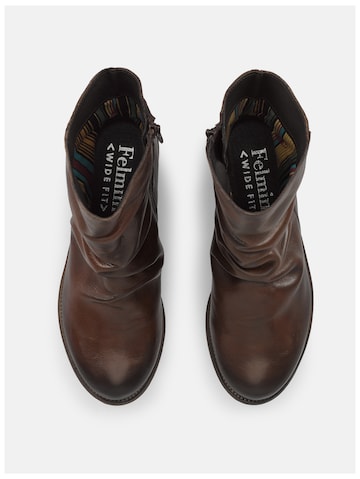 Felmini Wide Fit Ankle Boots in Brown