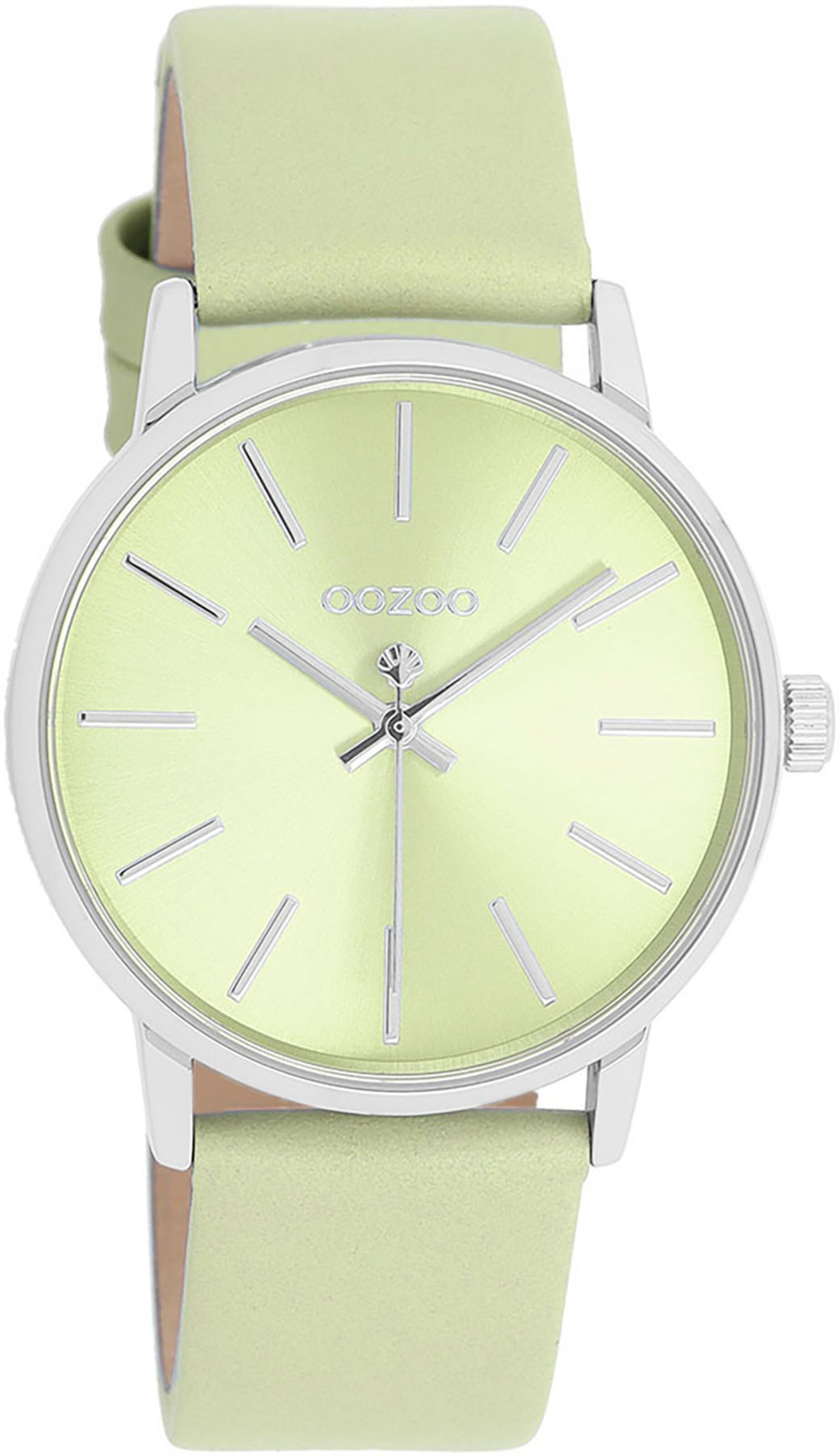 OOZOO Analog Watch in Green: front