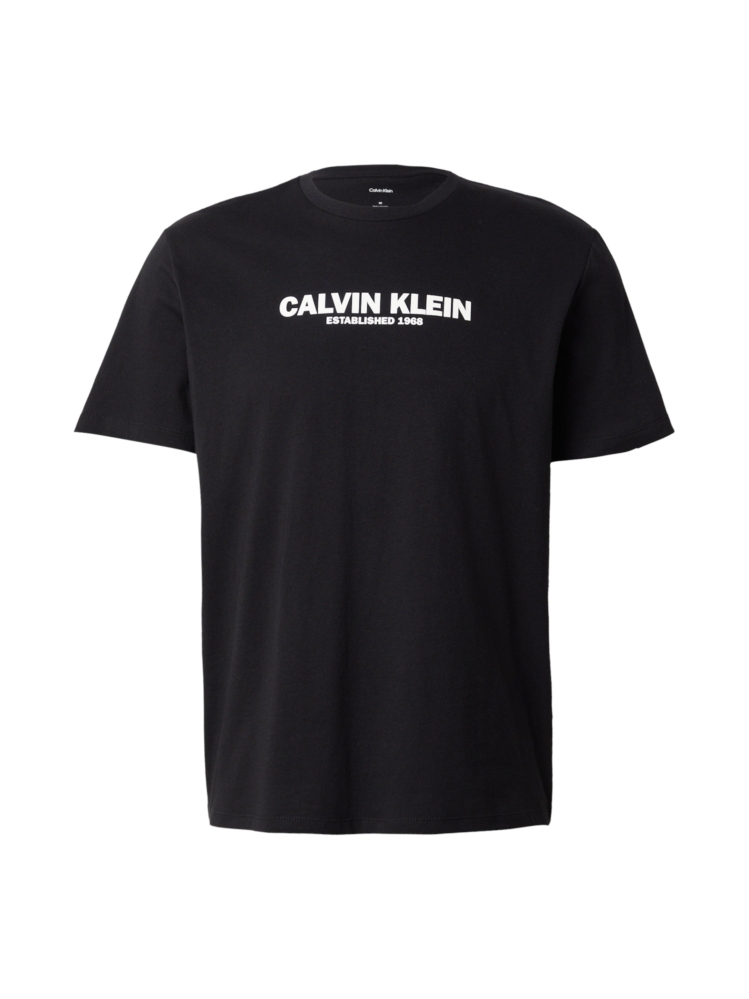 Tricou '30s' de la Calvin Klein pe negru: față