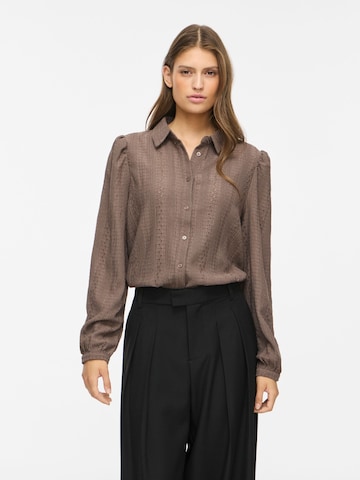 VILA - Blusa 'ZANIA' en marrón: frente