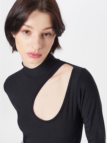 Femme Luxe Shirt bodysuit 'MADGE' in Black