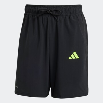 ADIDAS PERFORMANCE Regular Workout Pants in Black: front