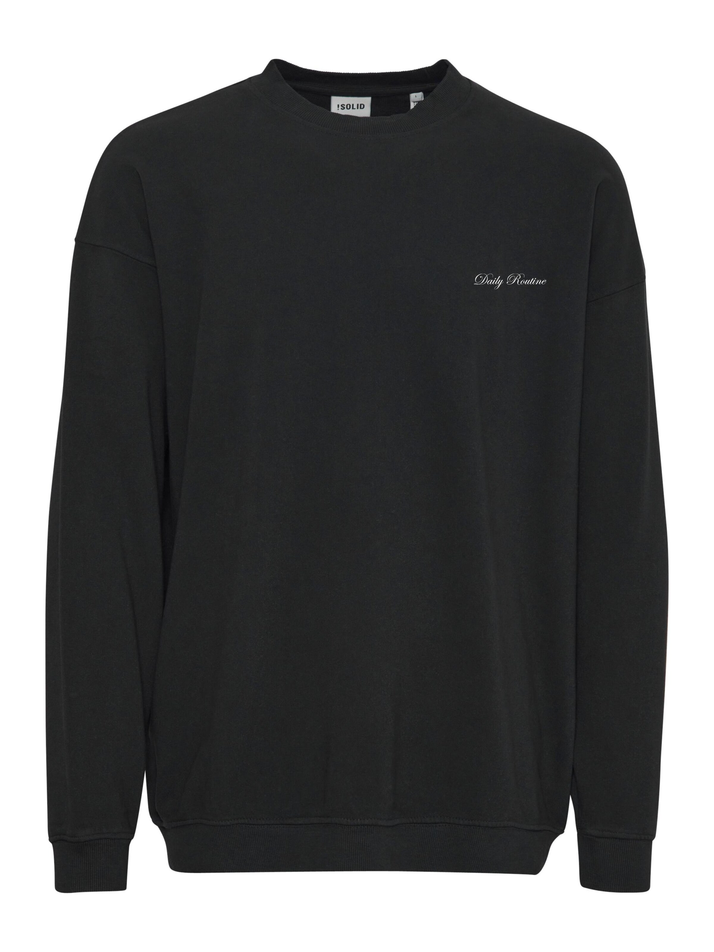 Felpa di !Solid in nero: frontale