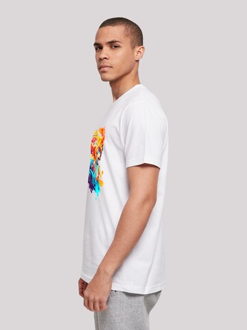 T-Shirt 'Basketball' F4NT4STIC en blanc