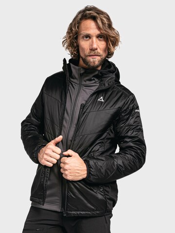 Schöffel Outdoorjacke 'Stams' in Schwarz: predná strana