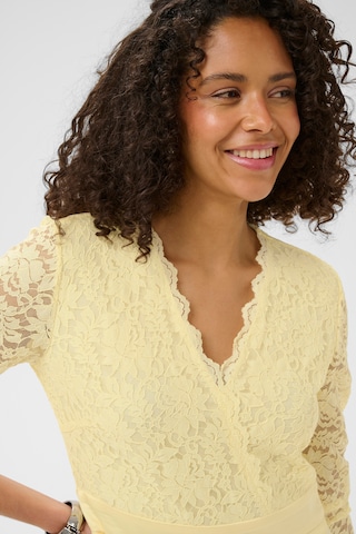 Kaffe Kleid in Gelb
