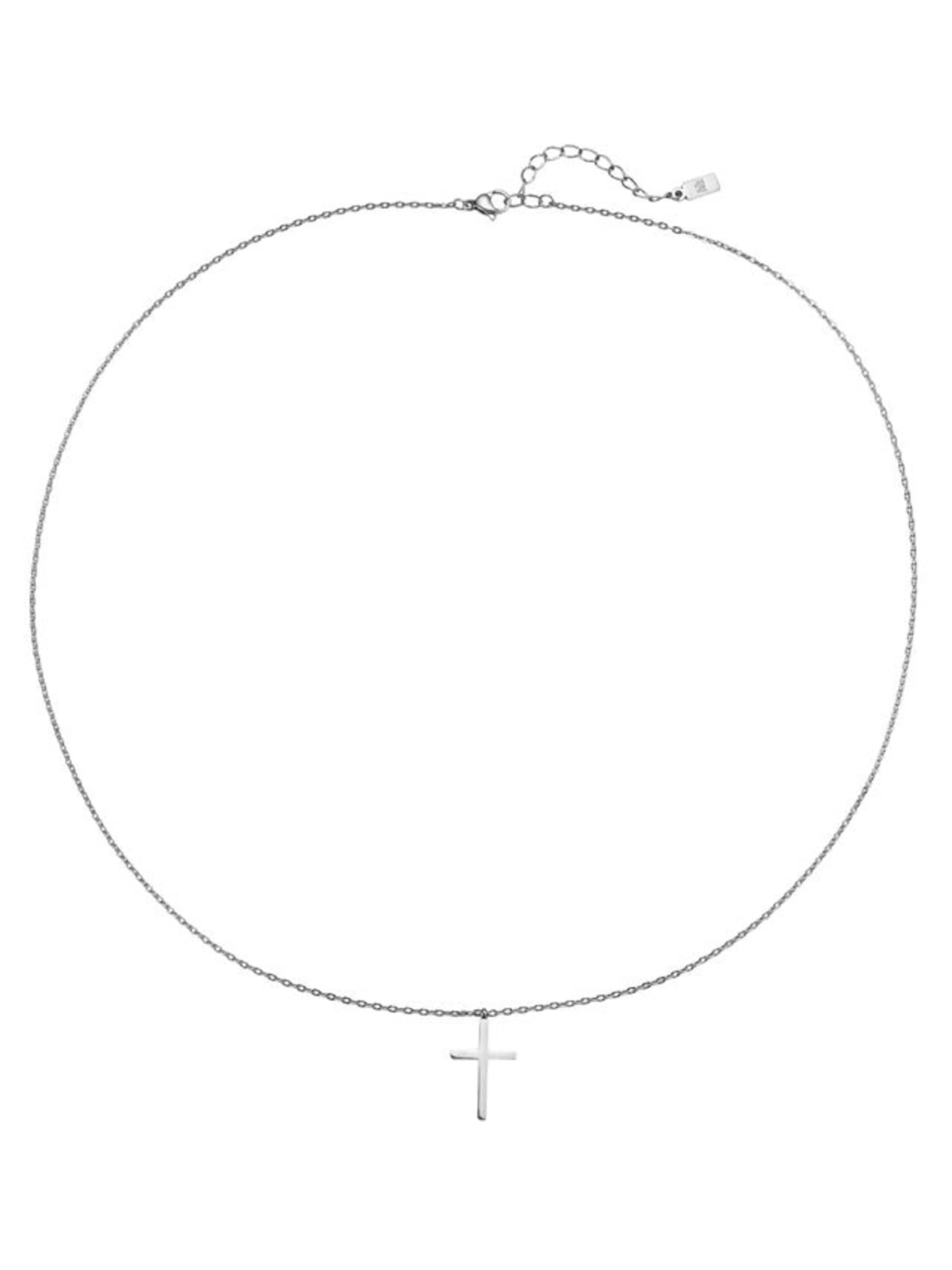 Hey Happiness Necklace 'Urban' in Silver: front
